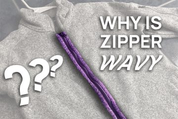 Zipper got wavy after sewing as finished garment