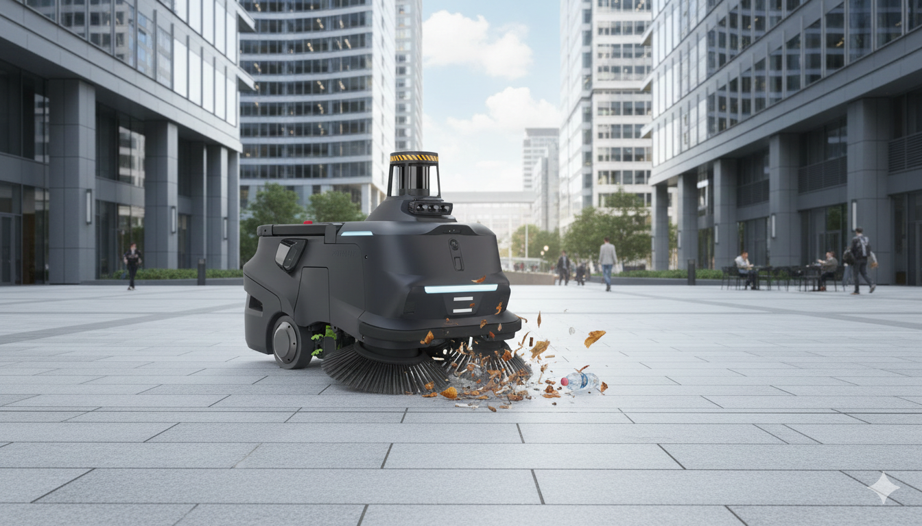 PUDU MT1 Max: Robot quét dọn công nghiệp có 3D LIDAR.